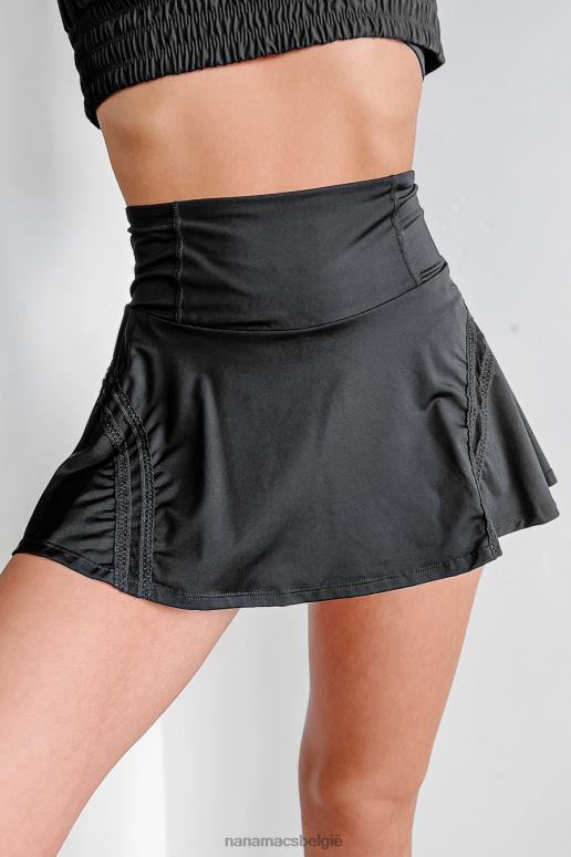 zwart game face tennisrokje NanaMacs HPTT3189