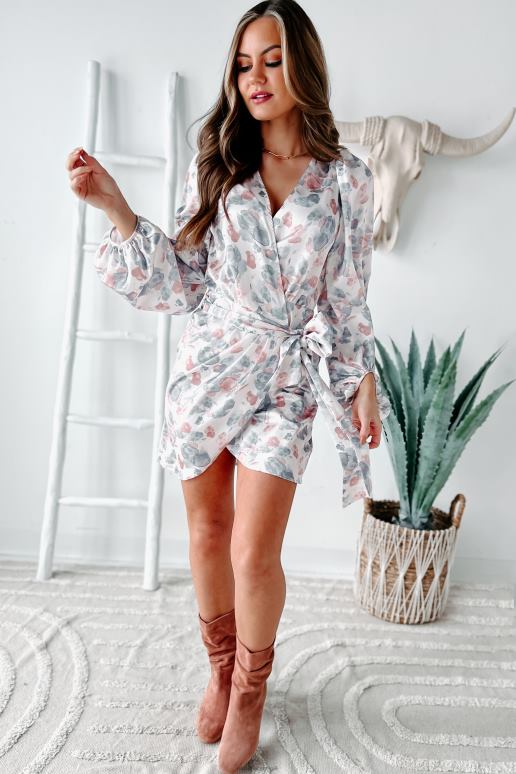 ivoor multi Wikkeljurk met aquarel cutie print NanaMacs HPTT2458