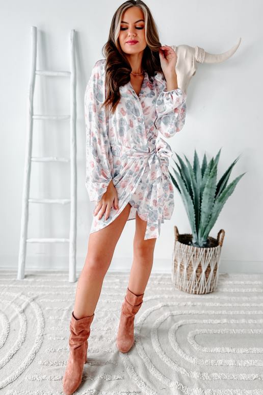 ivoor multi Wikkeljurk met aquarel cutie print NanaMacs HPTT2458