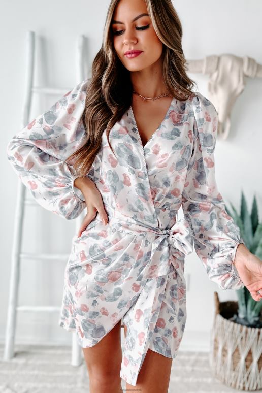 ivoor multi Wikkeljurk met aquarel cutie print NanaMacs HPTT2458