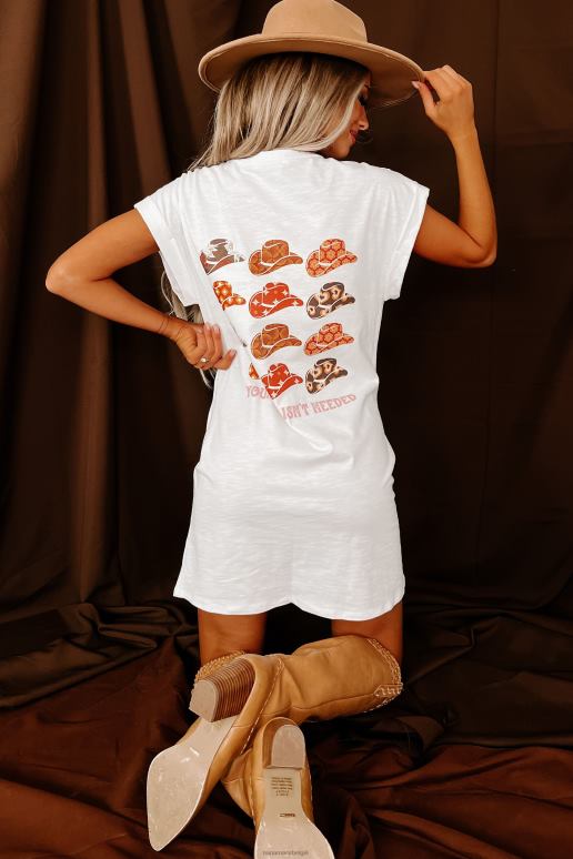 wit je stier is niet nodig dubbelzijdige grafische t-shirtjurk NanaMacs HPTT3591