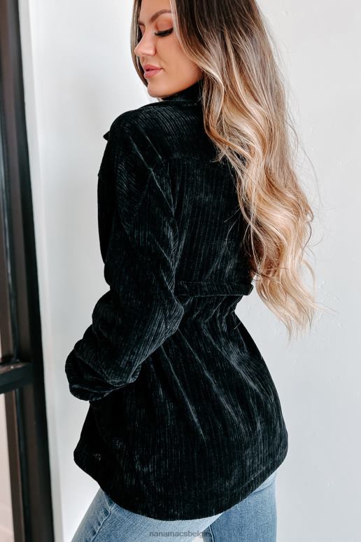 zwart interessant perspectief corduroy pullover NanaMacs HPTT3813