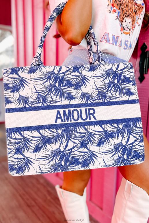 marine amour draagtas met tropische print NanaMacs HPTT3549