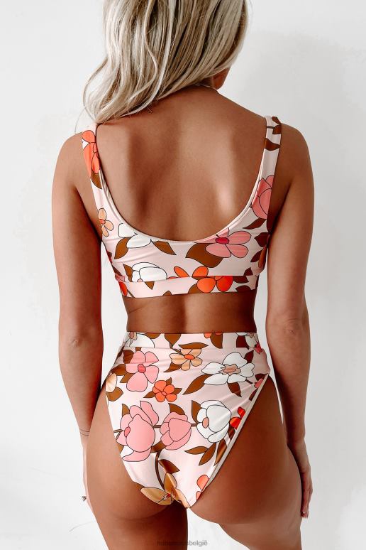 roze bloemen maui mix hoge taille gebloemde bikiniset NanaMacs HPTT3530
