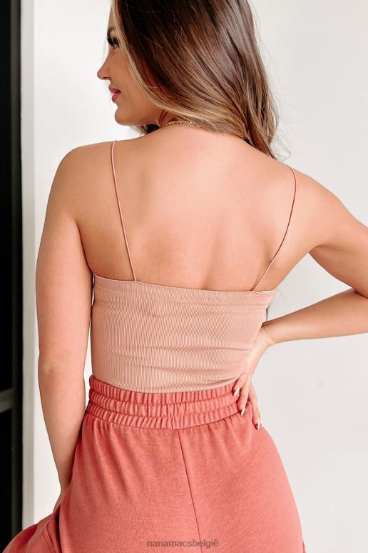 amandel good things are coming geribbelde basic bodysuit NanaMacs HPTT298