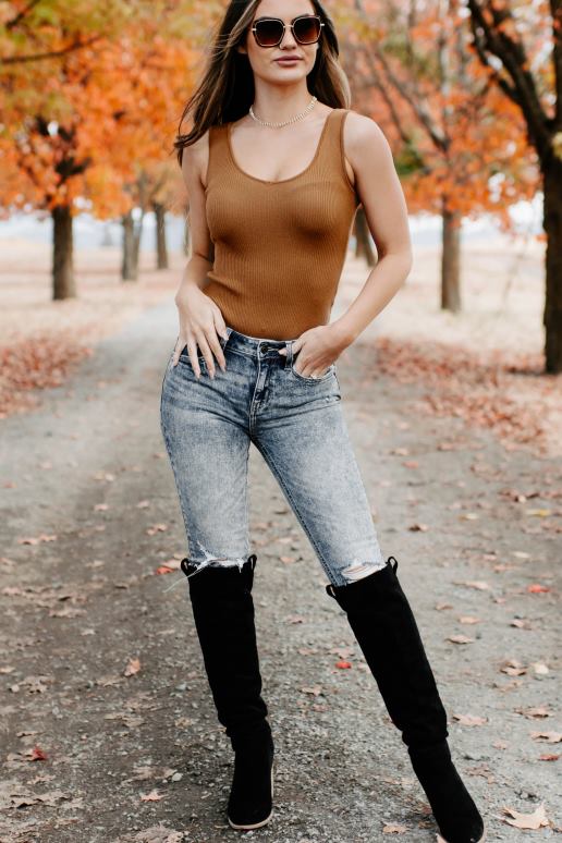 bruin je was van mij eerste ribgebreide romper met ronde hals NanaMacs HPTT324