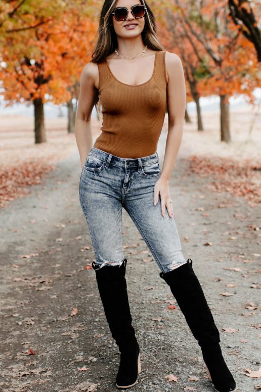 bruin je was van mij eerste ribgebreide romper met ronde hals NanaMacs HPTT324