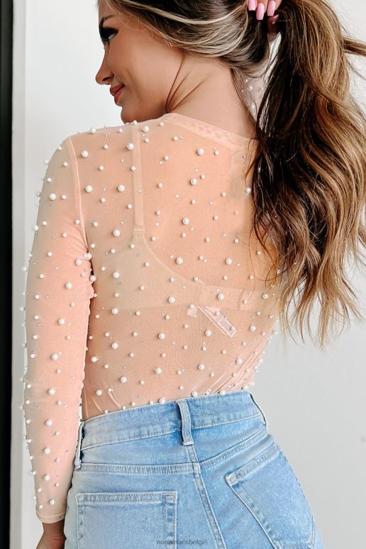 naakt make me famous strass parel mesh bodysuit NanaMacs HPTT352