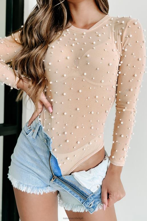 naakt make me famous strass parel mesh bodysuit NanaMacs HPTT352