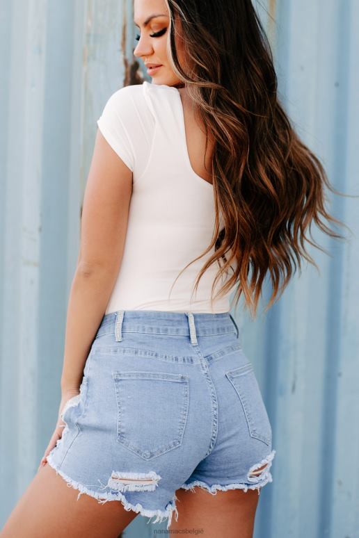 room Little Miss Liberty grafische body met korte mouwen en vierkante hals NanaMacs HPTT802