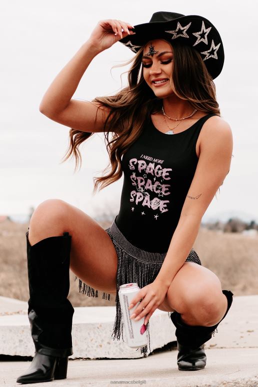 zwart ik heb een mouwloze bodysuit met laag uitgesneden rug nodig NanaMacs HPTT461