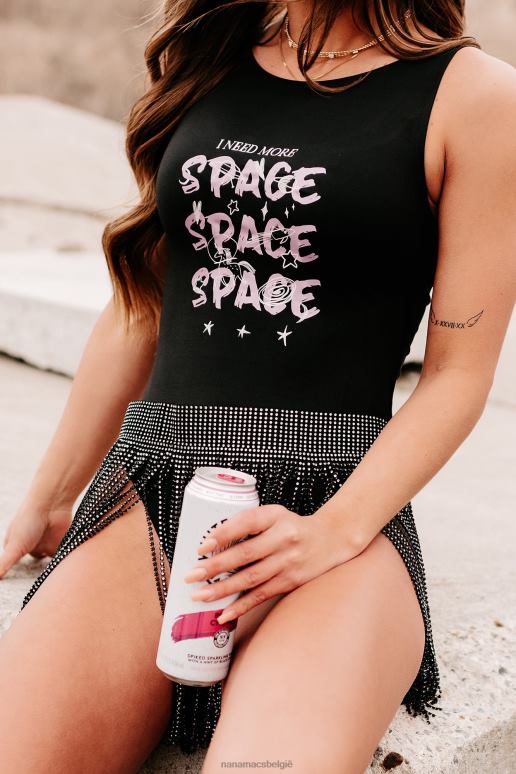 zwart ik heb een mouwloze bodysuit met laag uitgesneden rug nodig NanaMacs HPTT461