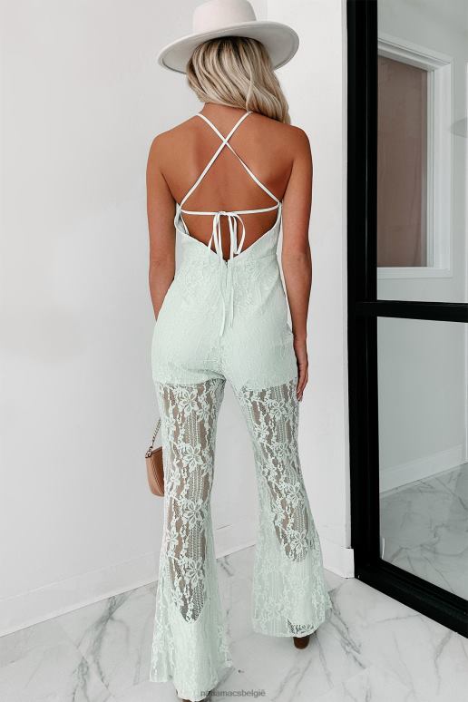 appel munt casual prachtige kanten jumpsuit NanaMacs HPTT2548