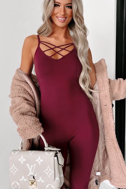 bordeaux doe het rustig aan catsuit NanaMacs HPTT2655