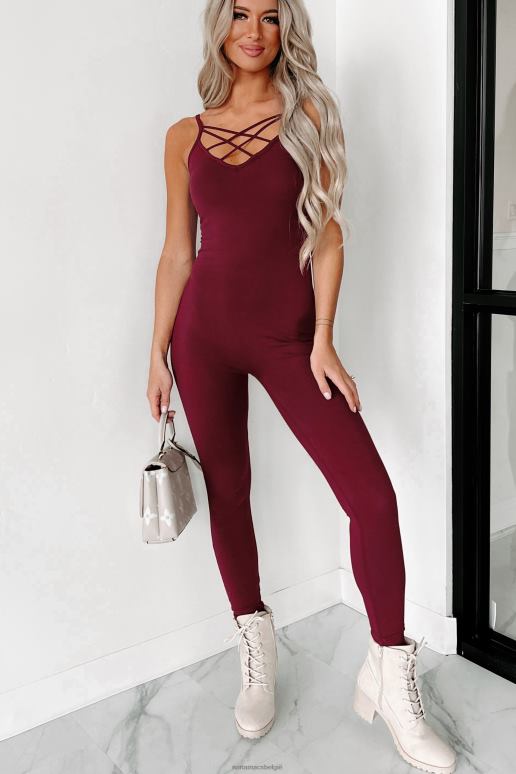 bordeaux doe het rustig aan catsuit NanaMacs HPTT2655