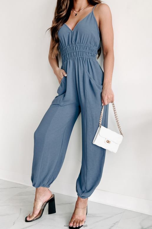 denim niets persoonlijks jumpsuit met overslag NanaMacs HPTT2681