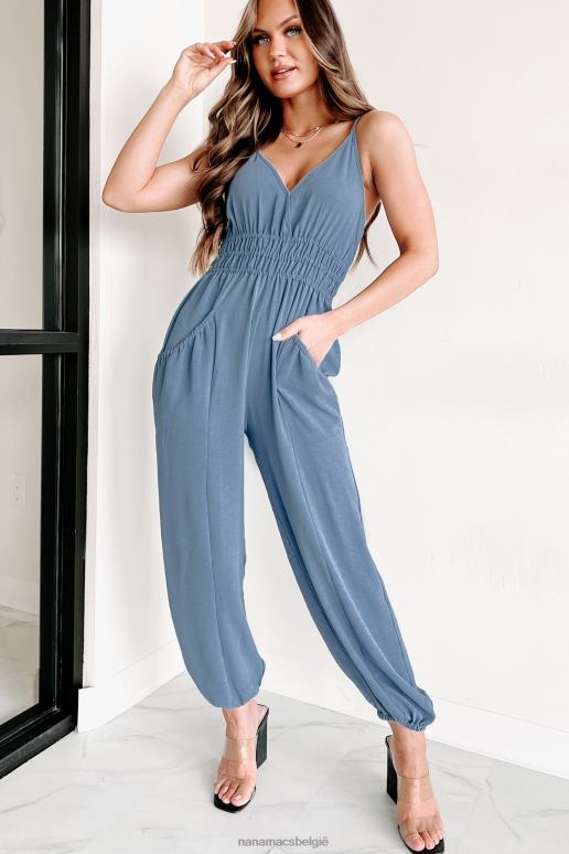 denim niets persoonlijks jumpsuit met overslag NanaMacs HPTT2681