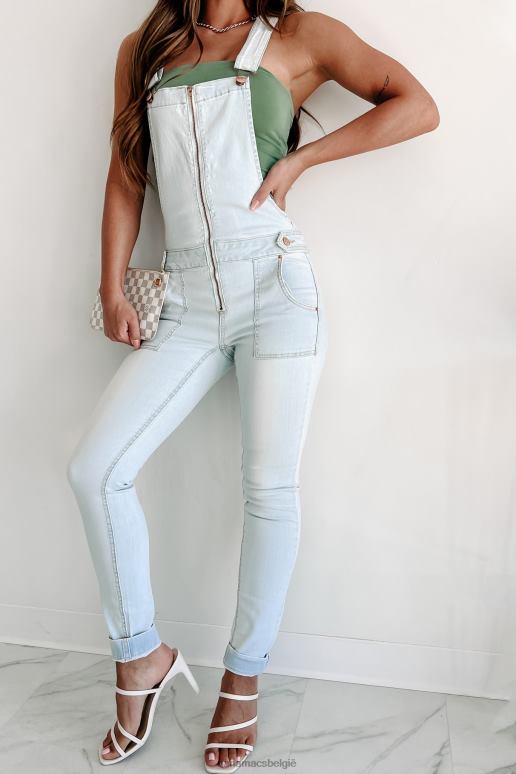 licht denim lange tijd komende skinny denim overall NanaMacs HPTT2613