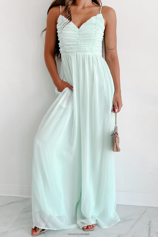 munt true romance halterjumpsuit met ruches NanaMacs HPTT2535