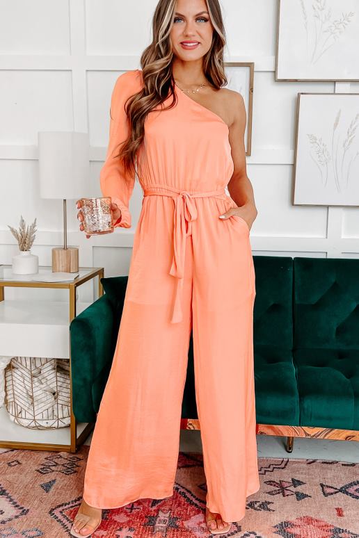 oranje houd het interessant een schouder jumpsuit NanaMacs HPTT2683