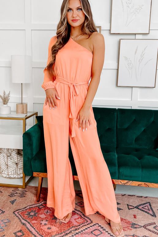 oranje houd het interessant een schouder jumpsuit NanaMacs HPTT2683