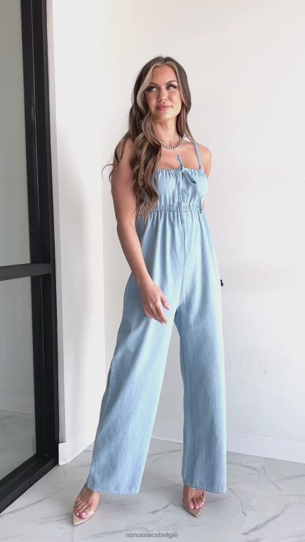 spijkerbroekblauw zuidelijke speciale denim jumpsuit NanaMacs HPTT2630