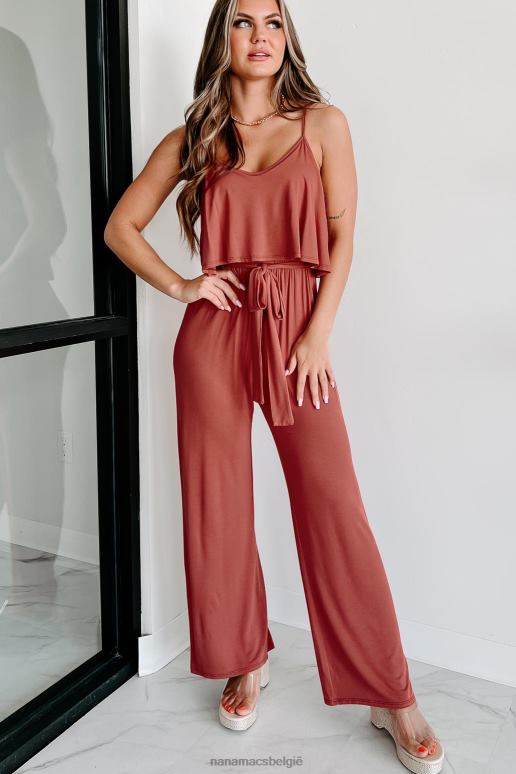 steen sleepy saturdays cami-jumpsuit met wijde pijpen NanaMacs HPTT2532