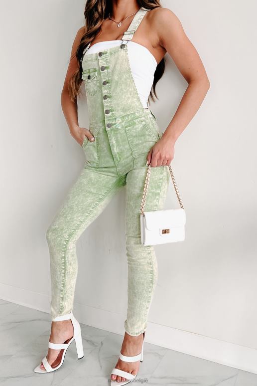 verstandig holland skinny overall met acid wash NanaMacs HPTT2639