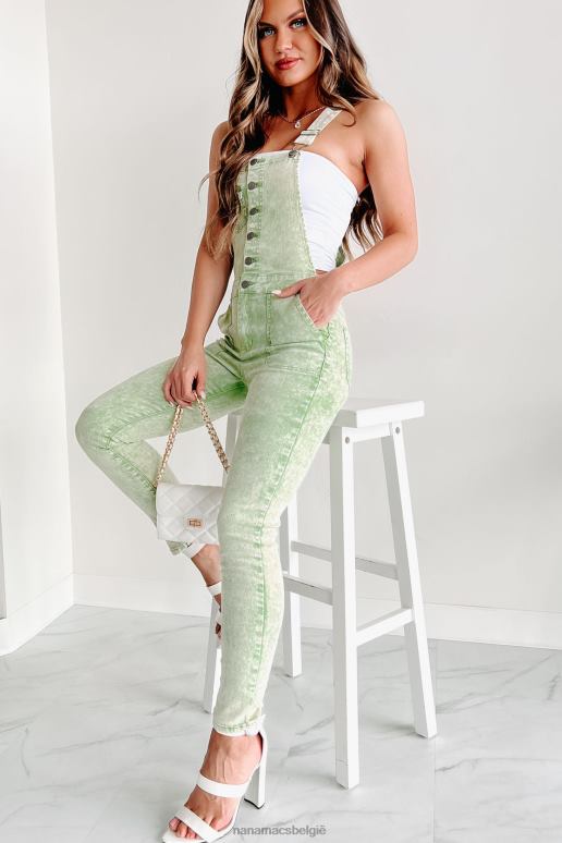 verstandig holland skinny overall met acid wash NanaMacs HPTT2639