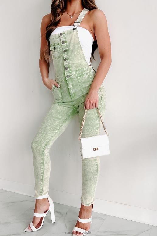 verstandig holland skinny overall met acid wash NanaMacs HPTT2639