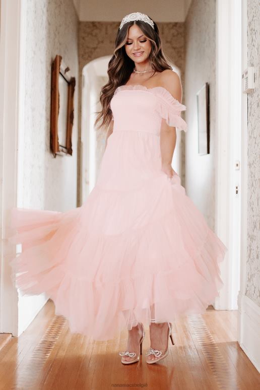 blozen romantische manieren gelaagde maxi-jurk met ruches NanaMacs HPTT2400