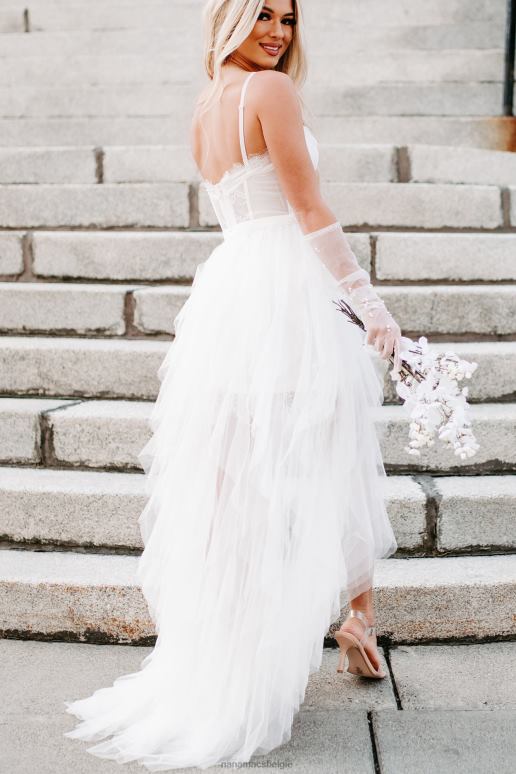 wit maxi-jurk met engelachtig gevoel en korset NanaMacs HPTT2359