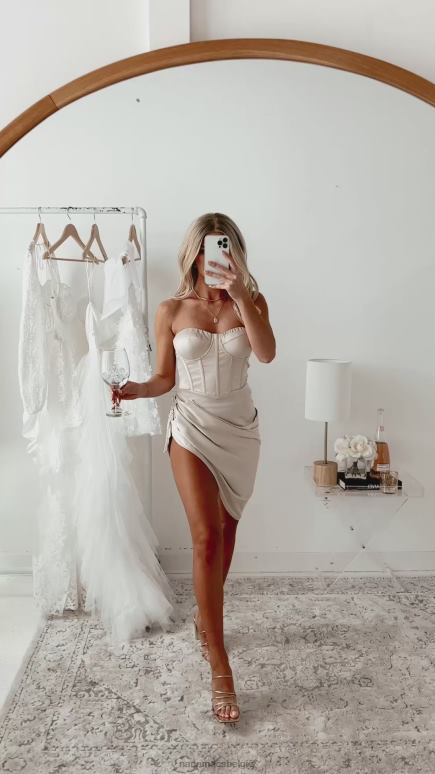 naakt te chique voor jou strapless mini-jurk NanaMacs HPTT1952