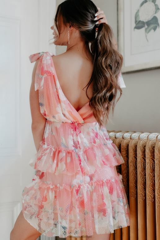 roze Sweetest Moments gebloemde mini-jurk NanaMacs HPTT2031