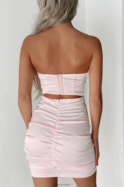 roze prachtig voordeel korset mini-jurk NanaMacs HPTT2049