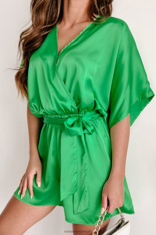 groente helderheid lichtheid satijn kimono romper NanaMacs HPTT2590