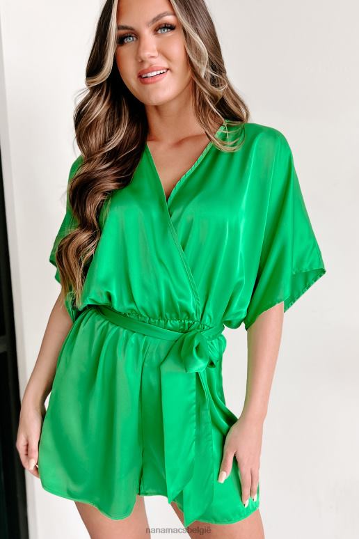 groente helderheid lichtheid satijn kimono romper NanaMacs HPTT2590