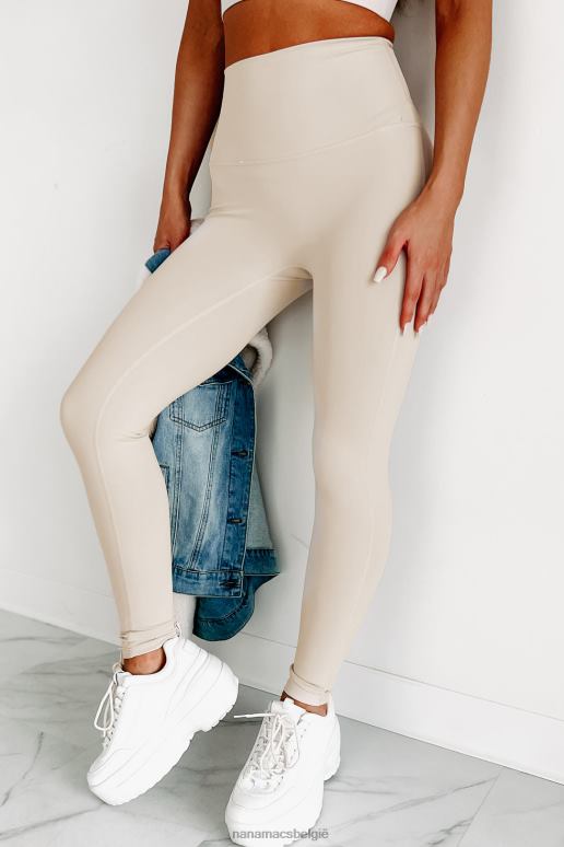 beige hier gewichtheffen tweedelige legging set NanaMacs HPTT1791
