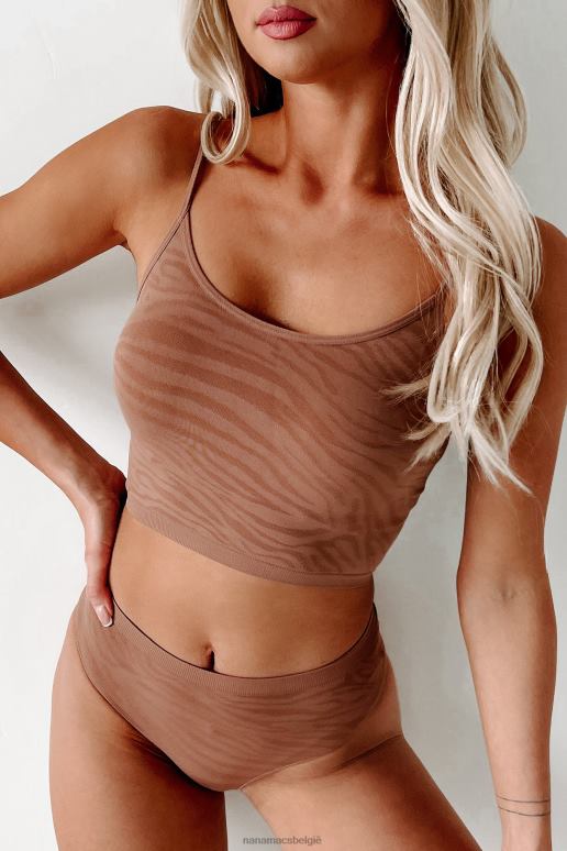 bruin gevoel pittig cami ondergoed set NanaMacs HPTT1567