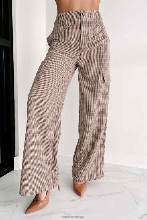 bruin water onder de brug geruite tweedelige broekset NanaMacs HPTT1225