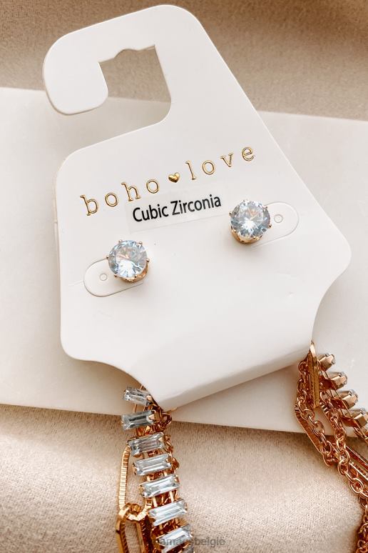 goud verander mijn manieren ketting oorbel set NanaMacs HPTT4081