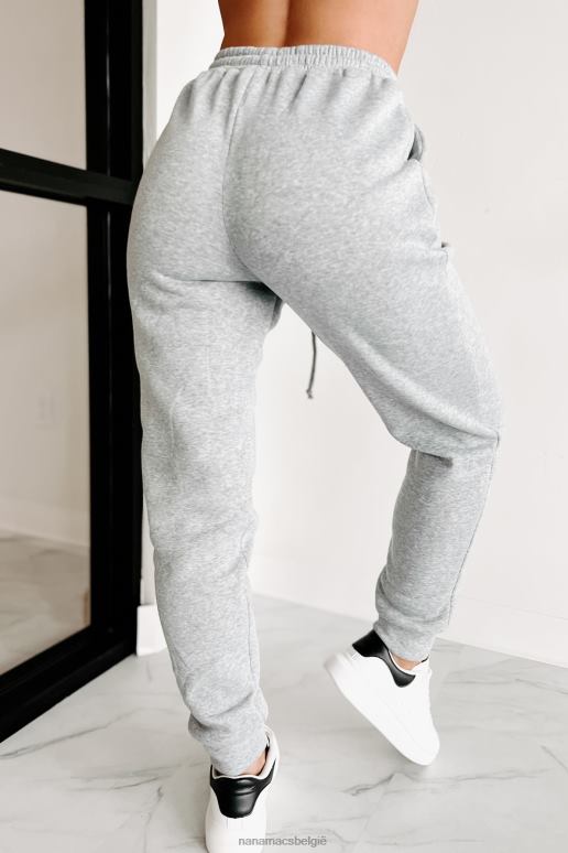 heide grijs living comfy joggingbroek met cropped hoodie NanaMacs HPTT1235
