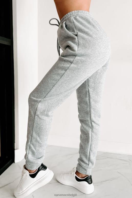 heide grijs living comfy joggingbroek met cropped hoodie NanaMacs HPTT1235