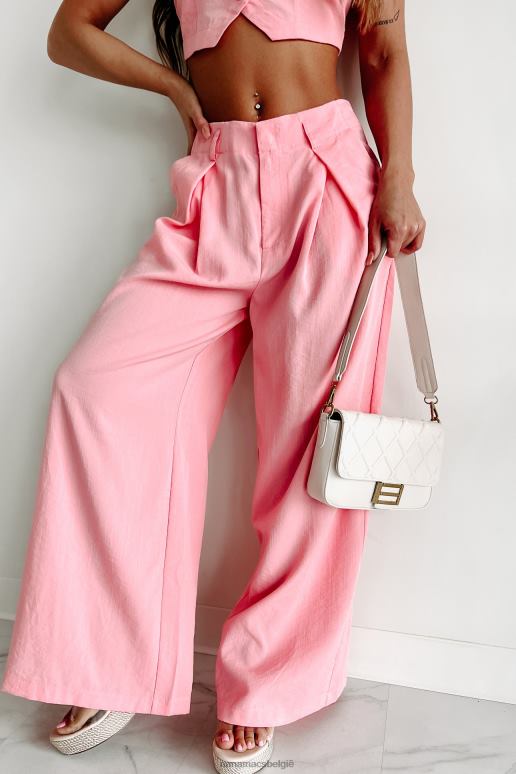 koraal roze eersteklas tweedelige broekenset NanaMacs HPTT1578