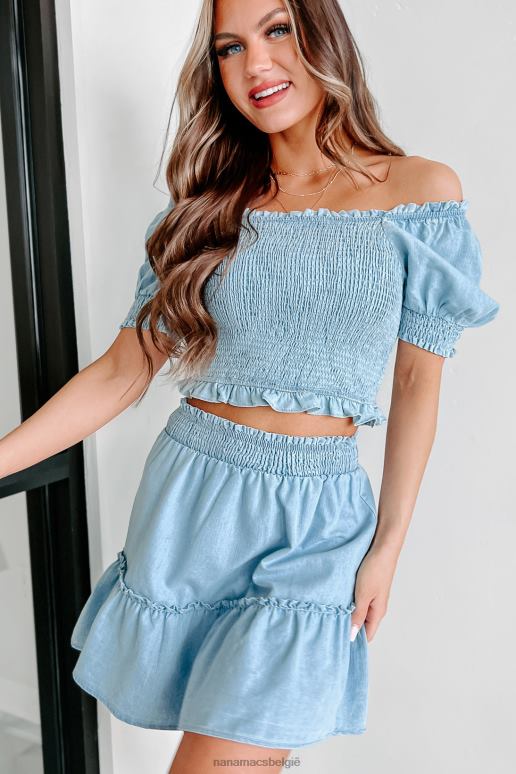 licht indigo country roots denim tweedelige set NanaMacs HPTT1227