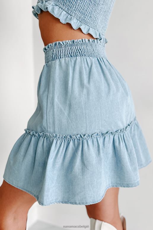 licht indigo country roots denim tweedelige set NanaMacs HPTT1227