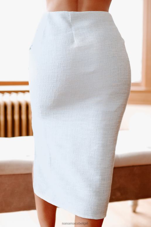 lichtblauw executive assistant tweed tweedelige rokset NanaMacs HPTT1210