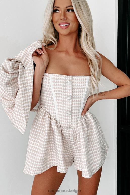 naakt oplossen van mysteries pied-de-poule tweedelige romperset NanaMacs HPTT1564