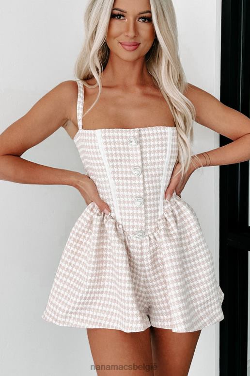 naakt oplossen van mysteries pied-de-poule tweedelige romperset NanaMacs HPTT1564