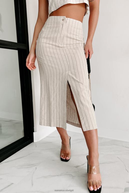 natuurlijk zijnde een gratis tweedelige gestreepte rokset NanaMacs HPTT1199